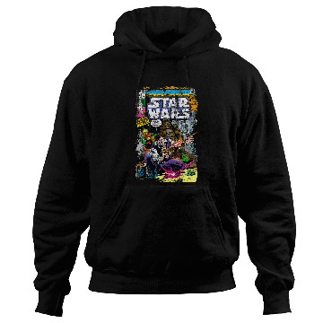 Discover Book Fun Star Wars Classic Han Solo Chewbacca vintages Comic Hoodies