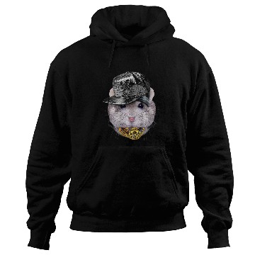 Discover Hamster Pet Grey Dwarf Hamster wearing Hip Hop Rapper Cap Hoodies