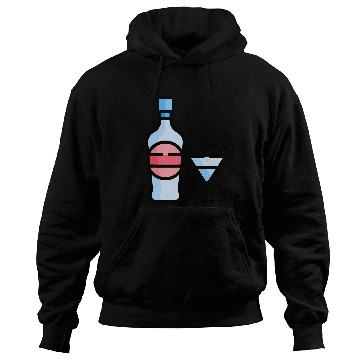 Discover Martini Glass Green Olive Bartender Vodka Gin Cocktail Drink Hoodies