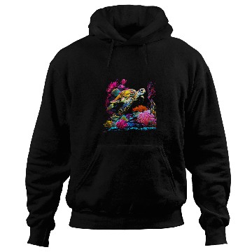 Discover Turtle Pet Tortoise Waterturtle Ocean Natural Environment 18 Hoodies