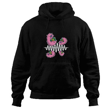 Discover Pig Pet Fly Around Frequency Waves Ham Radio Operator Hoodies