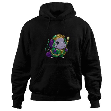 Discover Manatee Pet Mardi Gras King Queen Hoodies