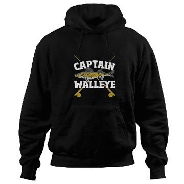 Discover Fishing Fun Captain Walleye Fishing Hunting Hoodies