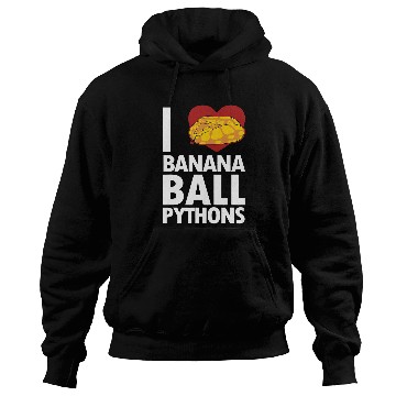 Discover Python Pet I love Banana Ball Pythons Pythonidae Banana Ball Python 1 Hoodies