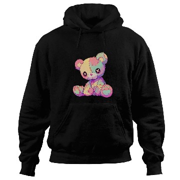Discover Bear Pet Kawaii Pastel Goth Creepy Cute Witchy Patchwork Teddy Bear Hoodies