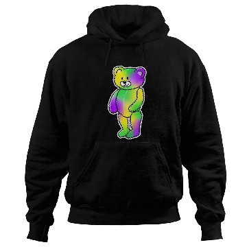 Discover Bear Pet Mardi Gras Tie Dye Teddy Bear Cute Kawaii New Orleans Hoodies
