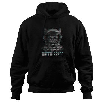 Discover Astronaut Job cat synthwave outer space cat lover cosmic cat Hoodies