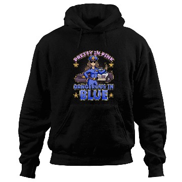 Discover Police Job Law Enforcement Design for a Female Police Officer Hoodies