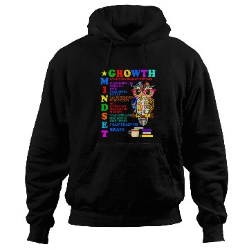 Discover Owl Pet Growth Mindset School Counselor Postive Message Teacher Owl Hoodies