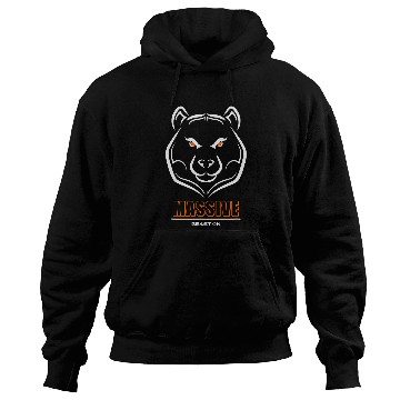 Discover Bear Pet Bear Head Solid Orange Gym Workout Fitness Training Gains Hoodies