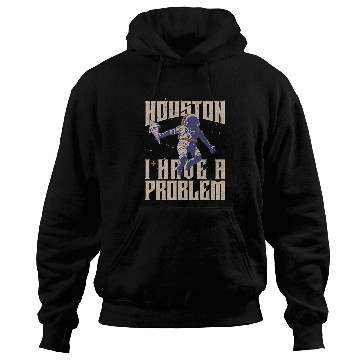 Discover Houston I Have a Problem Astronaut 2Funny Retro Graphic Hoodies