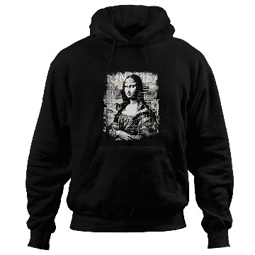 Discover Abstract graffiti art Leonardo da Vinci art Mona Lisa 3 Hoodies