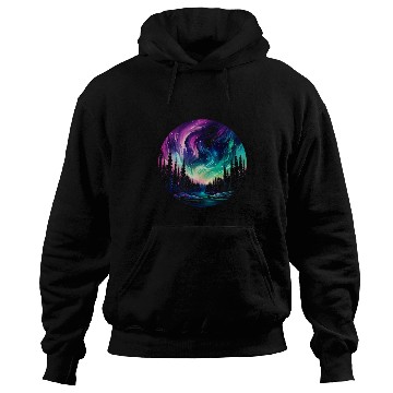 Discover Aurora Borealis Night Sky Northern Lights Hoodies