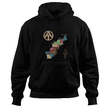 Discover appalachian trail hiking map Hoodies