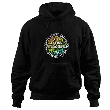 Discover Autism Teacher Appreciation Circle Autism Support Teacher Hoodies