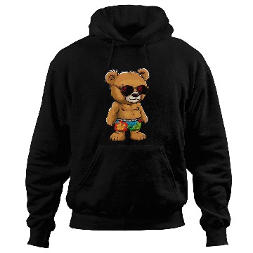 Discover Bear Pet Awesome Teddy Bear swim trunks Costume Hoodies