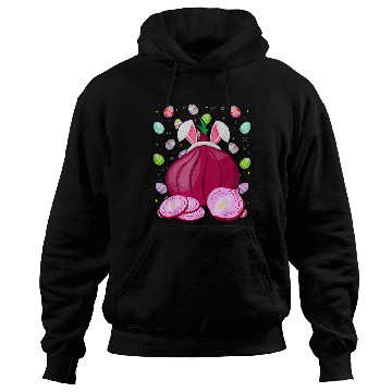 Discover Funny Easter Onion Easter Bunny Ears Easter Eggs Hunting Hoodies