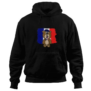 Discover Bear Pet Bastille Day Happy 14th July Bear French Flag Hoodies