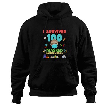 Discover Sloth Pet I Survived 100 Masked School Days 100 Days Of School Sloth Hoodies