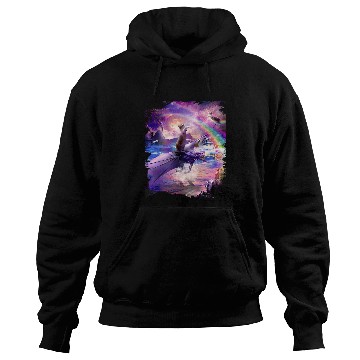 Discover Dragon Pet Rainbow Space Cat On Dragon Hoodies