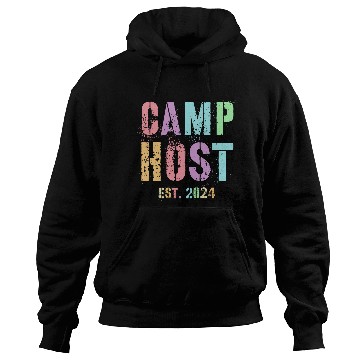 Discover bests Ever CAMP HOST Est 2024 Camping Chaos Coordinator Hoodies