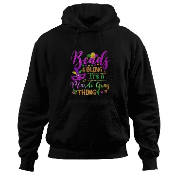 Discover beads and bling its a mardi gras thing fun colorful Hoodies