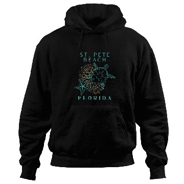 Discover Turtle Pet Coral Starfish St Pete Beach Florida Hoodies