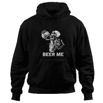 Discover Beer Fun Beer Me Skeletons Scary Spooky Drinking Men Party Hoodies