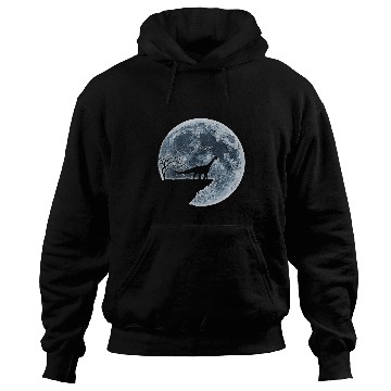 Discover Brontosaurus Halloween Costume Moon Silhouette Hoodies