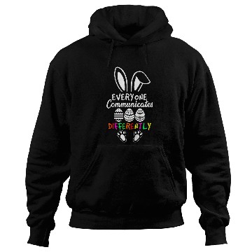 Discover Kids Everyone Communicates Differently Easter Speech Therapy Hoodies