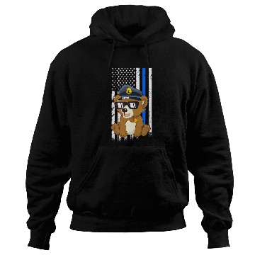 Discover Police Job Bear Back the Blue Law Enforcement Appreciation Hoodies