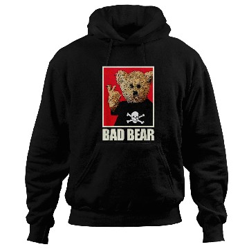 Discover Bear Pet Punk Rock Teddy Bad Bear Hoodies