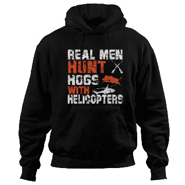 Discover Hog Hunter Wild Boar Hunting Hogs with Helicopters Hoodies