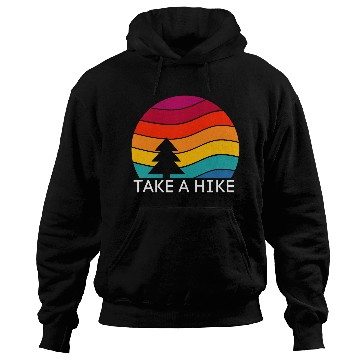 Discover Hiking s Take a Hike Retro Design Camping Hoodies