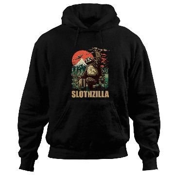 Discover Sloth Pet Japan Kaiju Sloth Slothzilla Hoodies