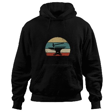 Discover Blacksmith Job Blacksmithing Funny Retro Blacksmith Anvil Ironworker Hoodies