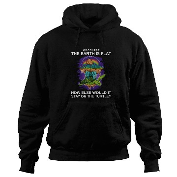 Discover Turtle Pet Flat Earth Turtle Flat Earther Hoodies