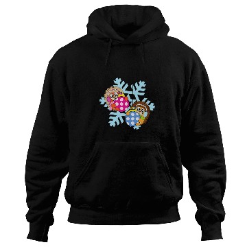 Discover Hedgehog Pet Christmas Balls Winter Snowflake Snow 3 Hoodies