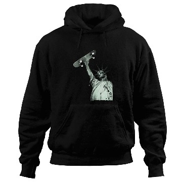 Discover Skateboard Statue of Liberty Hoodies