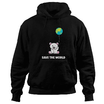 Discover Bear Pet Polar Bear Earth Day Everyday Hour Hoodies