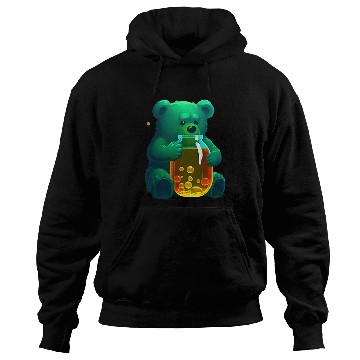 Discover Bear Pet Cute Green Gummy Bear Hoodies
