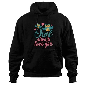 Discover Owl Pet Always Love You Funny Cute Owls Valentines Day Retro Hoodies
