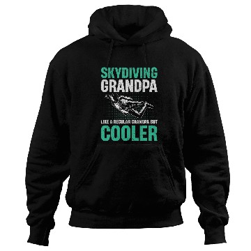Discover Mens Base Jumping Skydiving Grandpa Like a regular Grandpa Cooler Hoodies