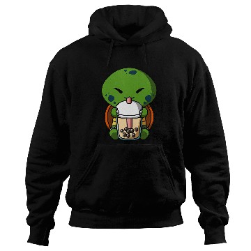Discover Turtle Pet Kawaii Turtle Boba Milk Tea Bubble Tea Anime Hoodies