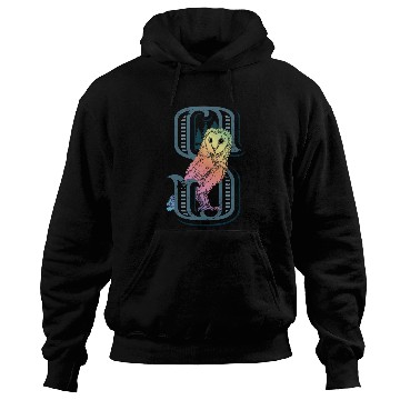 Discover Owl Pet Barn Owl Drawing with Monogram Letter S Hoodies