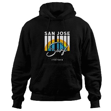 Discover San Jose Surf Vibes Ride the Silicon Waves Hoodies