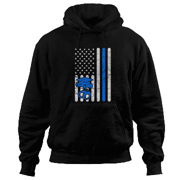Discover Police Academy Graduation Him Her Exam American Flag Hoodies