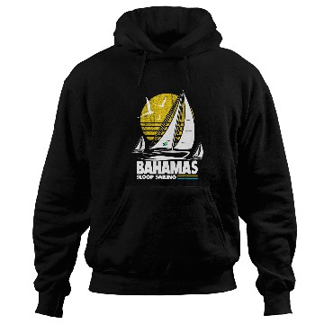 Discover Sloop Sailing Bahamas Regatta Sailboat Bahamian Flag Boating Hoodies