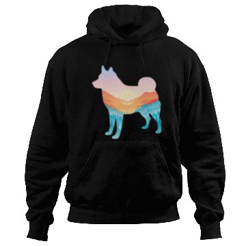 Discover Schipperke Nature Hiking Dog Sunrise Adventure Hoodies