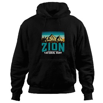 Discover Retro Zion National Park Hiking Hoodies